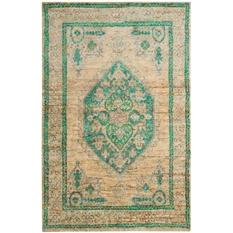 SAFAVIEH Hand-knotted Tangier Gullan Modern Wool Rug