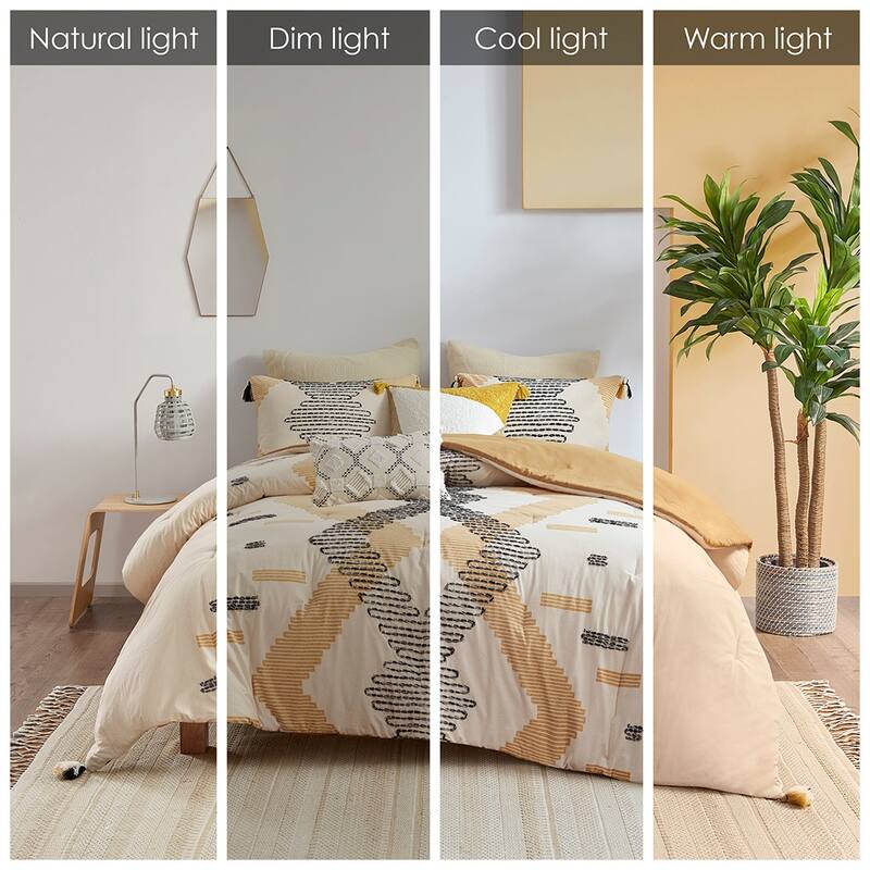 GDF Studio - Arizona 3-Piece Cotton Comforter Set