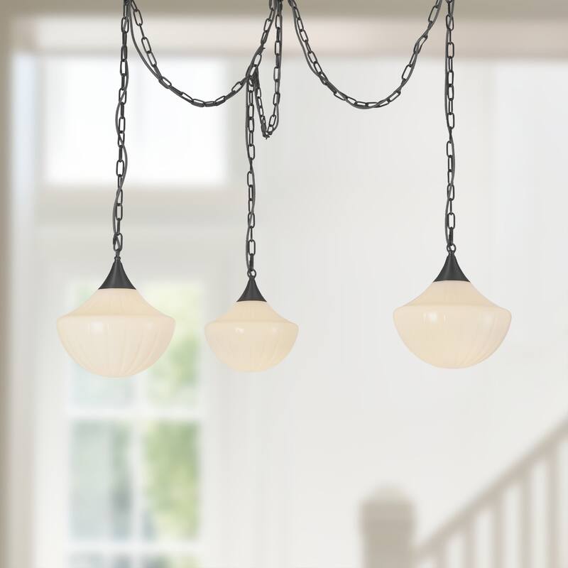 Alora Lighting MP651312 Farrah 3 Light 12" Wide Multi Light Pendant