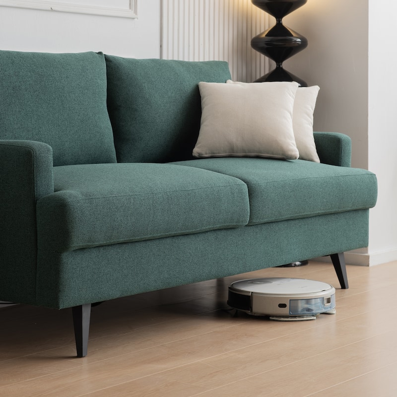 Fabric Upholstered Loveseat Modern Sofa Couch for Living Room Bedroom Apartment