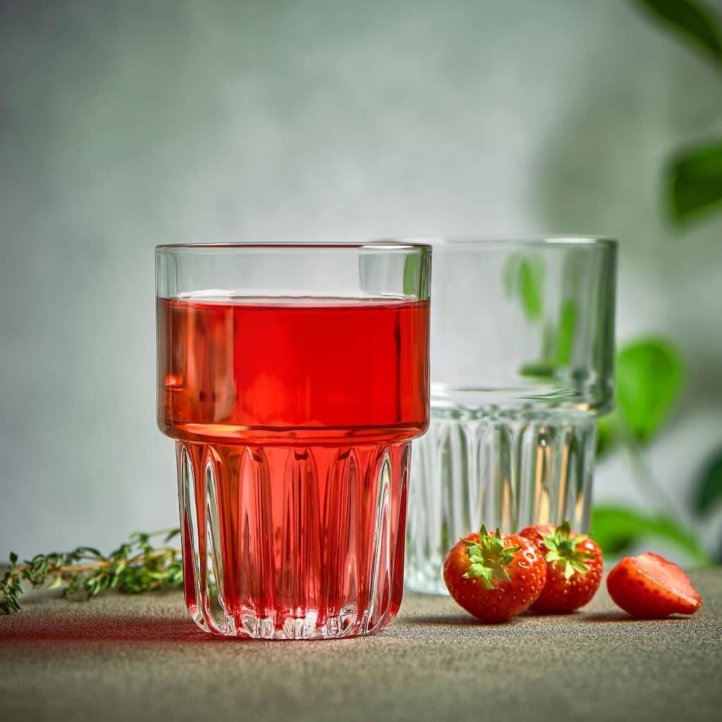 Libbey Everest Stackable 12 Piece Mixed Glass Drinkware Set - Set of 12