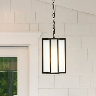 SAFAVIEH Lighting Hyla 8" Outdoor Pendant - 8"W x 8"D x 89"H