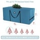 preview thumbnail 2 of 5, Hearth & Harbor Premium Rolling Christmas Tree Storage Bag - 60"x25"x20"