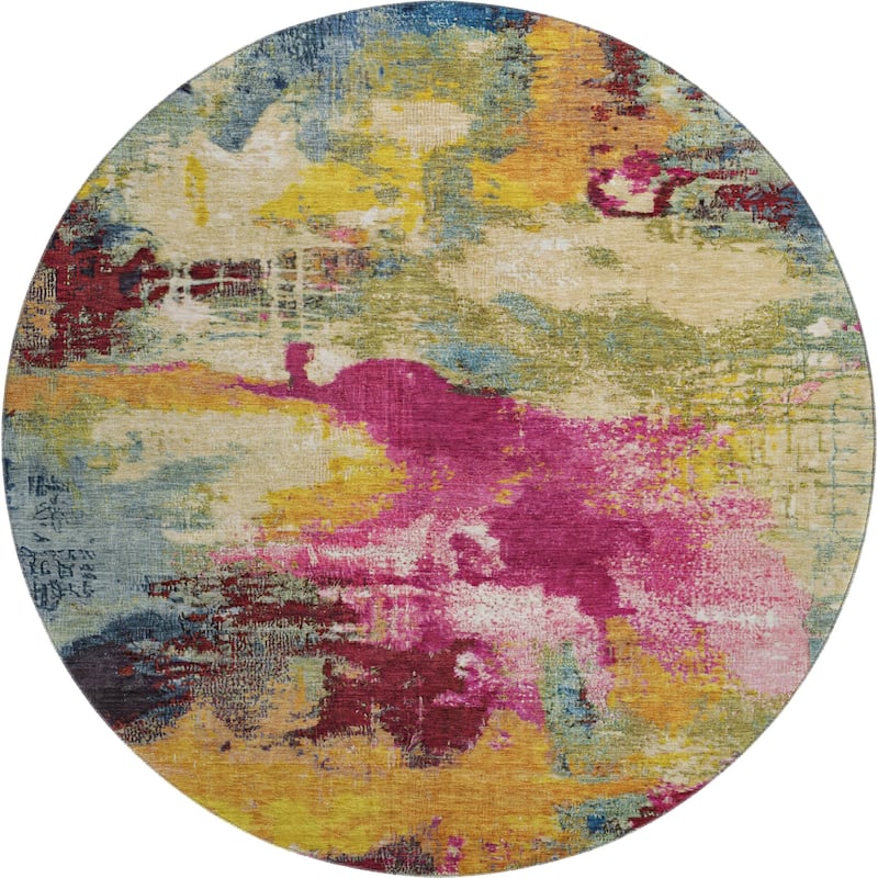 Premium Washable Super Soft Abstract Brushstrokes Mayfield Rug