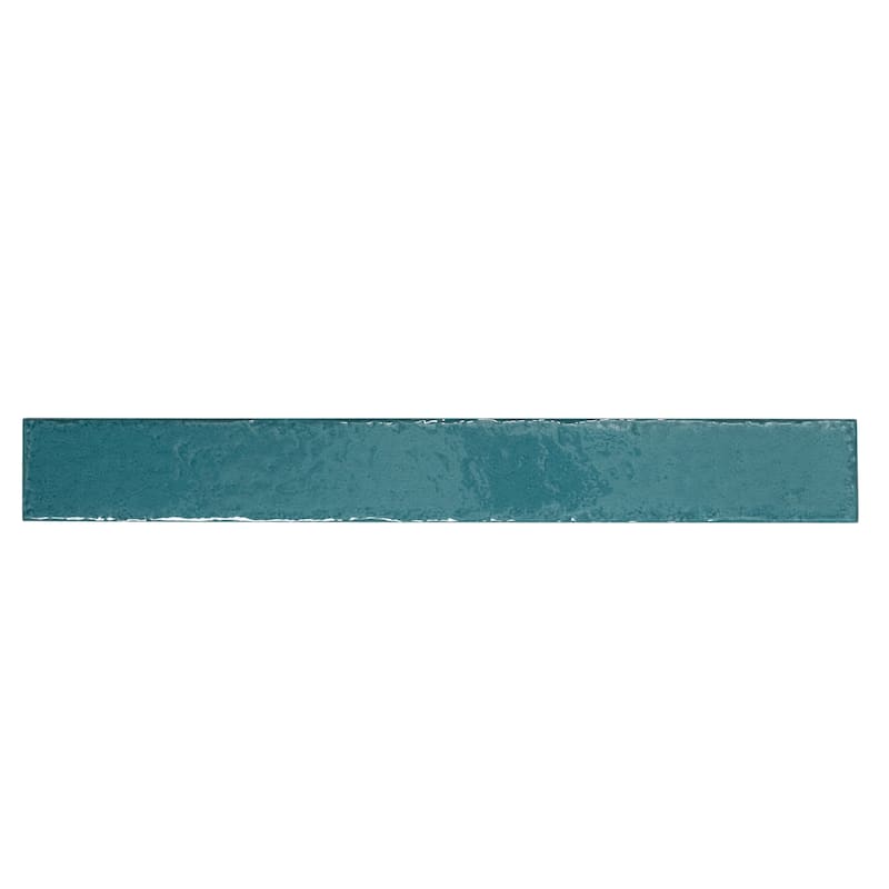 Valenza 2x16 Tropical Teal Ceramic Zellige Subway Wall Tile (10.76 sq ft/case) - 50 Pack