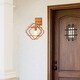 preview thumbnail 10 of 8, Cusp Barn Farmhouse 1-Light Metal Wall Sconces, Industrial Rhomboid Wall Light, Geometric Bedside Wall Mount Sconces for Bedroom
