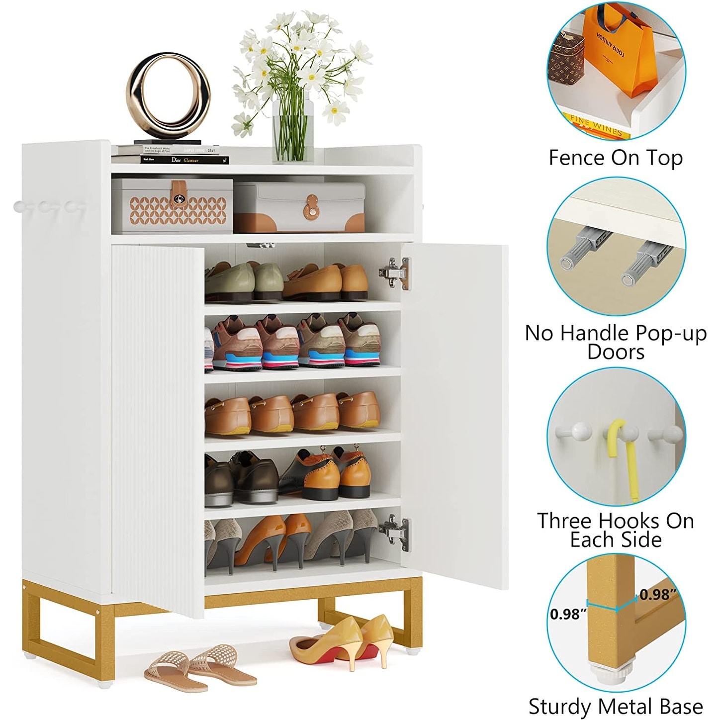 https://ak1.ostkcdn.com/images/products/is/images/direct/b8f49d285bd52dbc96a412488a1f9bc17214906f/Shoe-Cabinet-5-Tier-Shoe-Storage-Cabinet-with-Open-Shelves-%26-Hooks%2C-Modern-Shoe-Organizer-for-Entryway-%28White-%26-Gold%29.jpg