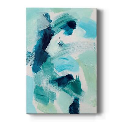 Teal Composition I Premium Gallery Wrapped Canvas - Ready to Hang