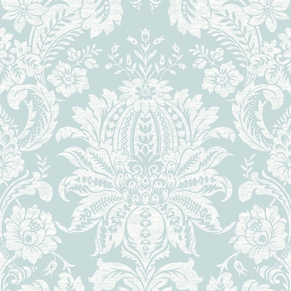 Transform Damask Duck Egg Peel and Stick Wallpaper Bed Bath & Beyond