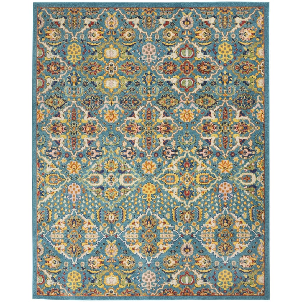 Sinu Power Loomed Floral Area Rug By HomeRoots - 9' x 12'