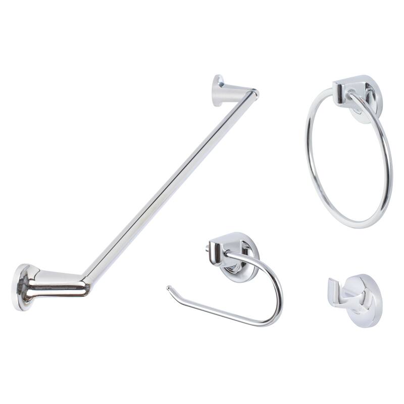 Sure-Loc SA-SET-PH1 Sierra 4 Piece Bathroom Package with 30" Towel - Polished Chrome