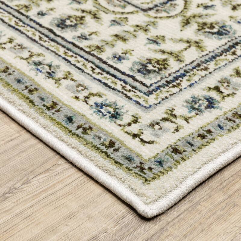 Style Haven Adalynn Bordered Floral Traditional Area Rug