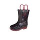 preview thumbnail 1 of 2, Spider-Man Boys' Rain Boots (Toddler/Little Kids) 11-12 - Black/Red