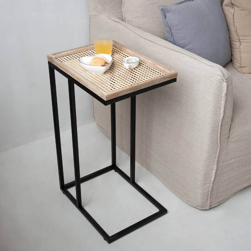 C Table Couch End Table - 15.5"D x 11.5"W x 25.25"H