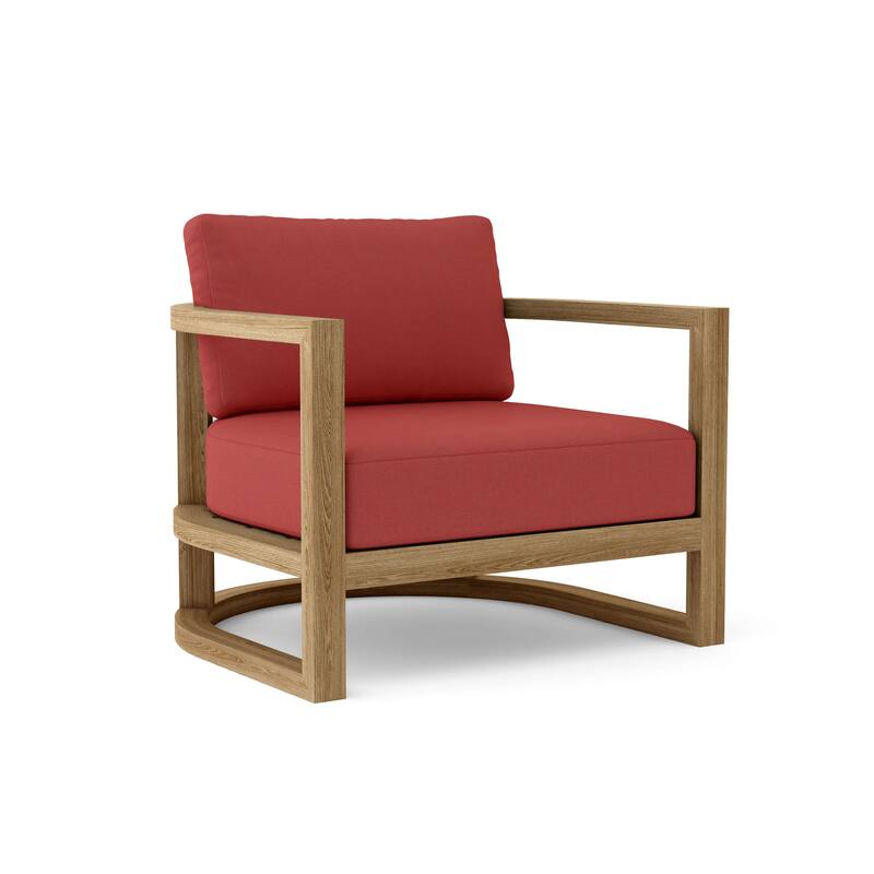 Junus Lounge Armchair - Cast Pomegranate