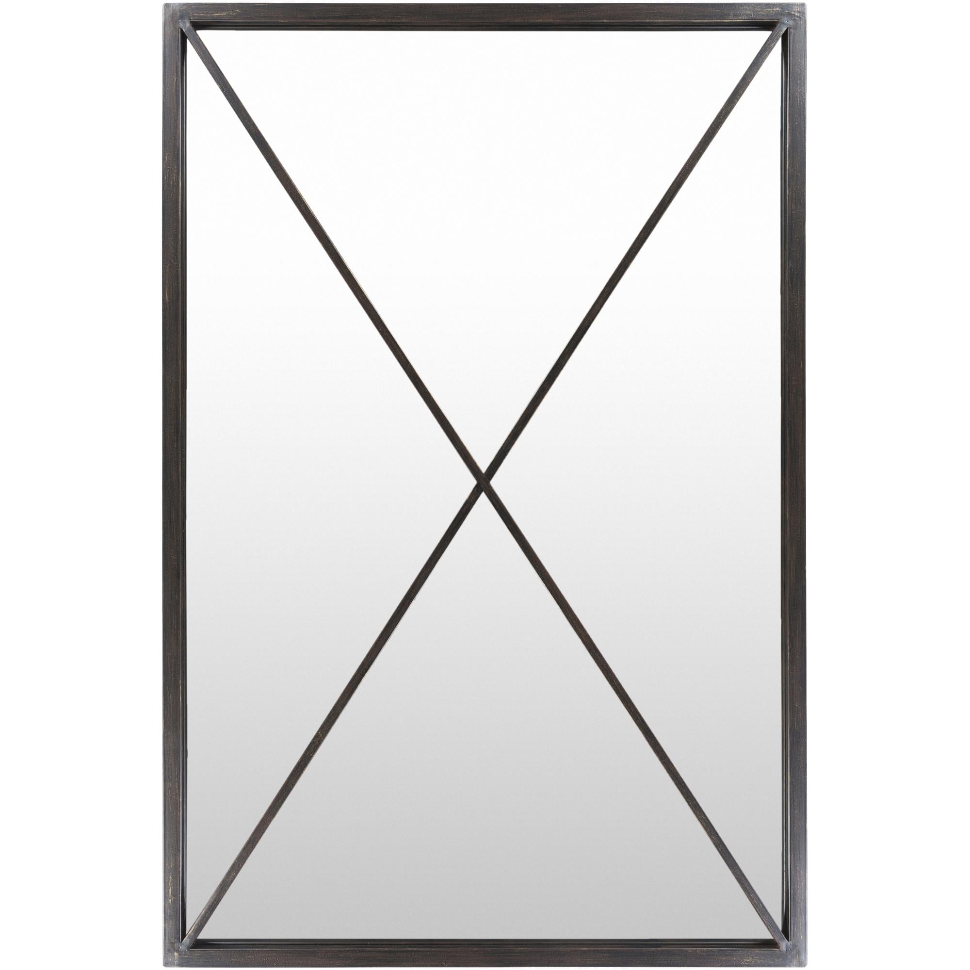 Livabliss Stafford Black Framed Floor Mirror
