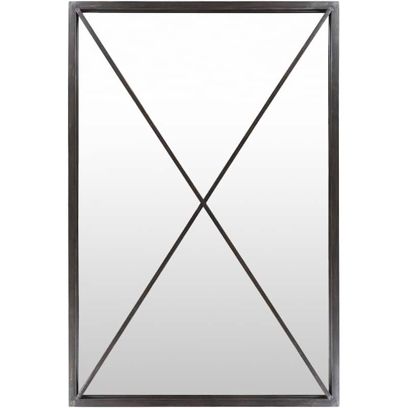 Livabliss Stafford Black Framed Floor Mirror - 40" x 60"