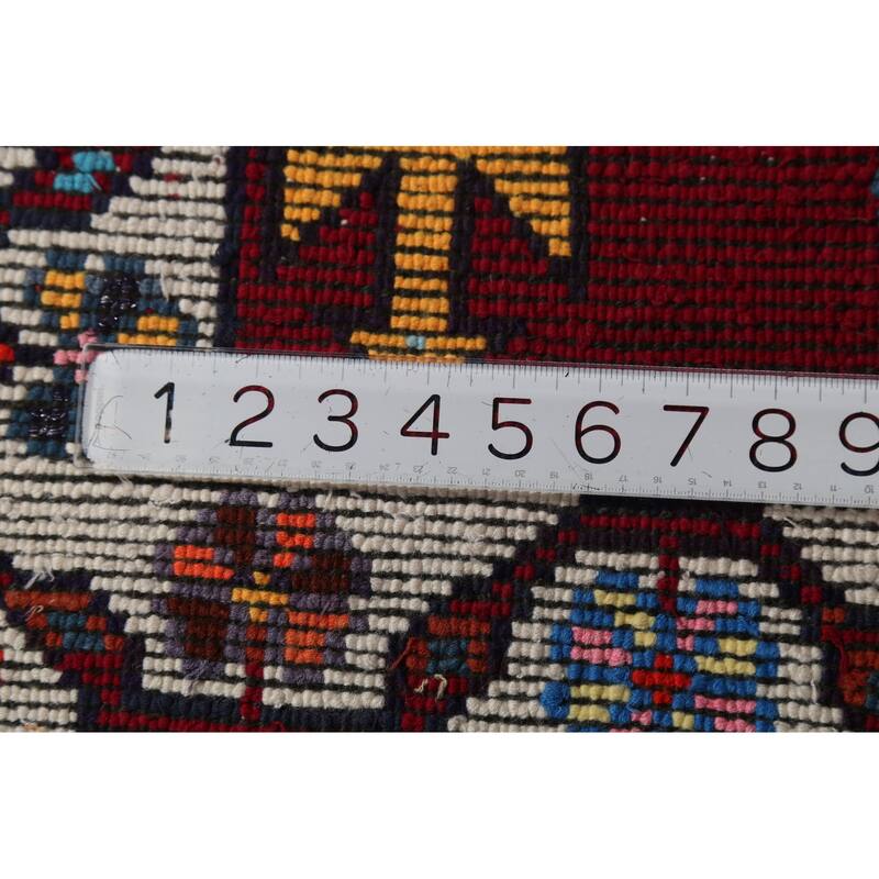 Geometric Anatolian Turkish Vintage Runner Rug Handmade Silk Carpet - 2'11"x 13'3"