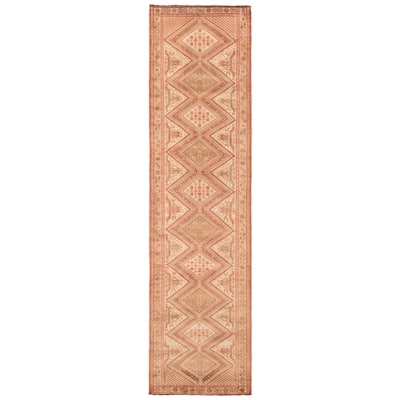 ECARPETGALLERY Hand-knotted Konya Anatolian Cream Wool Rug - 3'0 x 11'5