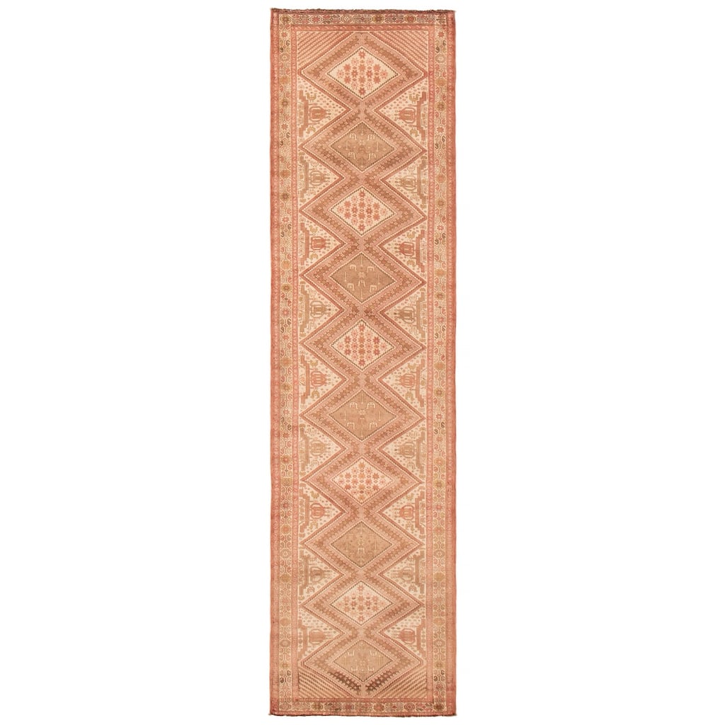 ECARPETGALLERY Hand-knotted Konya Anatolian Cream Wool Rug - 3'0 x 11'5