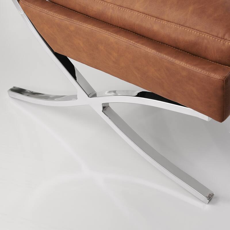 Art Leon Mid-century Modern Armless Accent Chair