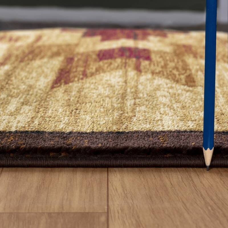 Nature's Nest GC_CBL3006 Multi Lodge Area Rug