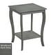 preview thumbnail 7 of 14, Convenience Concepts American Heritage Square End Table with Shelf