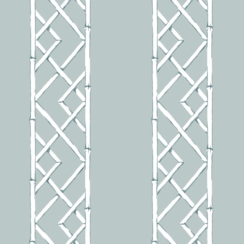 A-Street Prints Aqua Latticework Wallpaper
