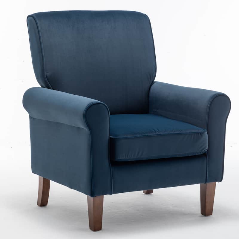 Traditional Rolled Arm Living Room Armchair