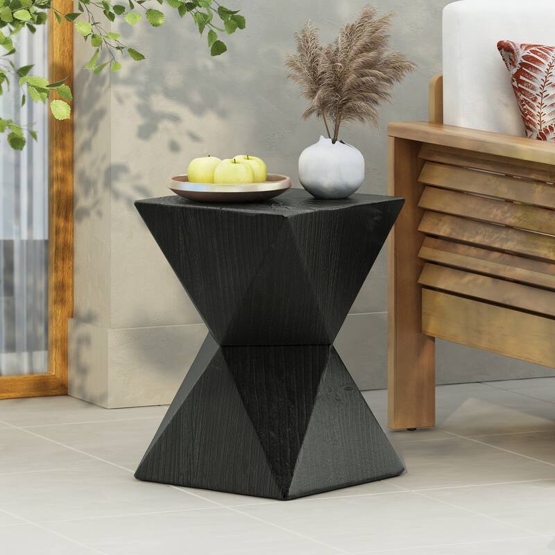 Moore Outdoor Modern MGO Square End Table by Christopher Knight Home - 14.00Lx14.00Wx18.00H
