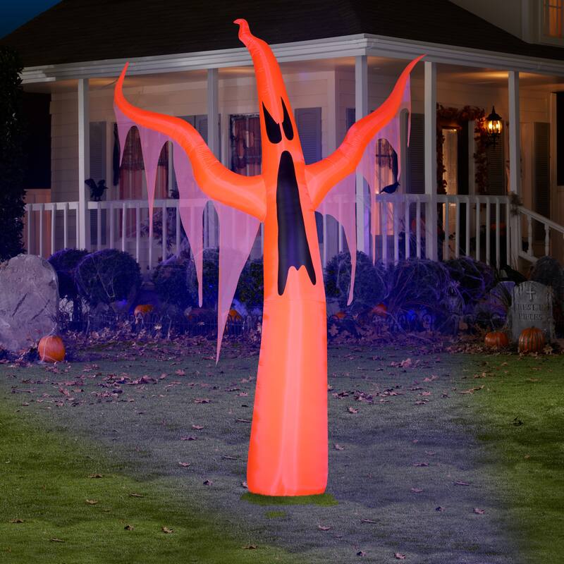 Neon Airblown w/ Black Light-Orange Ghost-Giant