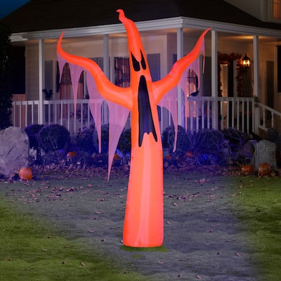 Neon Airblown w/ Black Light-Orange Ghost-Giant