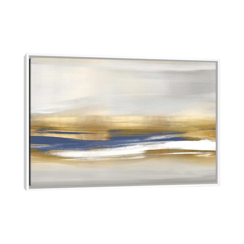 iCanvas "Gold Rush Blue I" by Jake Messina Framed Canvas Print