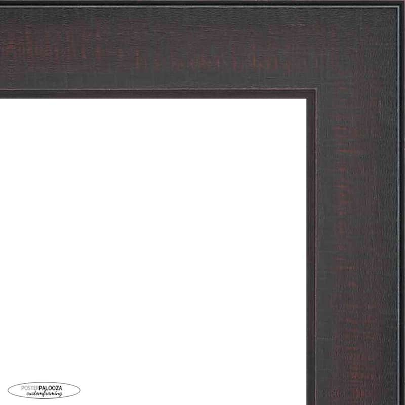 17x22 Distressed/Aged Mahogany Complete Wood Picture Frame with UV