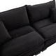 preview thumbnail 10 of 16, 84 Inch Modern Style Sleeper Sofa, Corduroy Upholstered Sofa with Pillows,Deep Seat