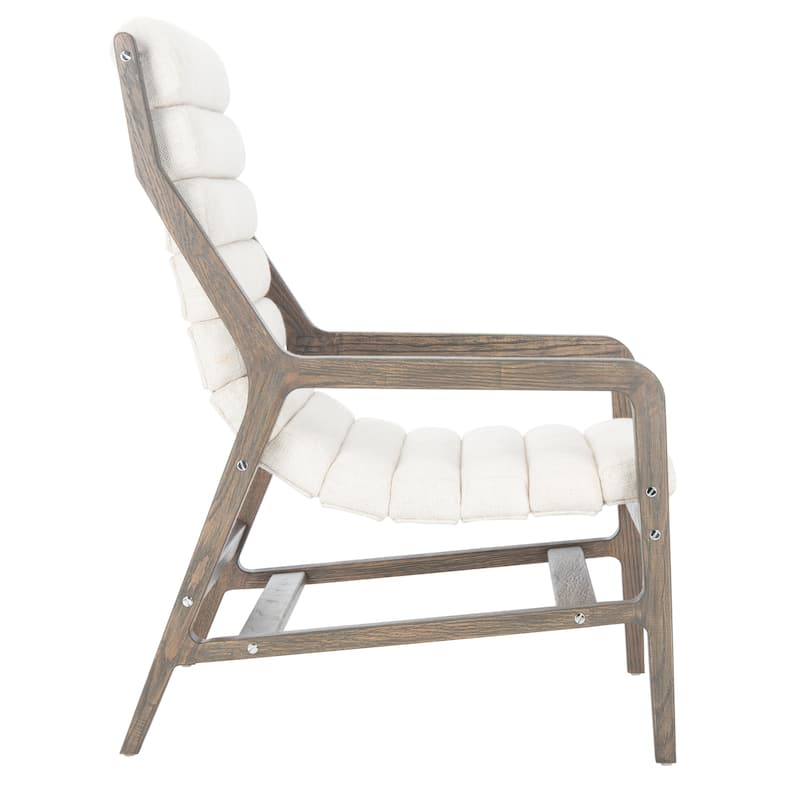 SAFAVIEH Couture Heida Channel Tufted Chair - 24.8"x33.1"x39.2" - 25Wx33Dx39H