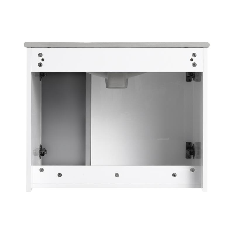 Bathroom Vanity With Sink In 24/30/36 Inch, Floating Bathroom Vanity With Soft Close Door