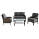 preview thumbnail 12 of 60, OVIOS 4-piece Water-Resistant Wicker Deep Seating Outdoor Sofa Set