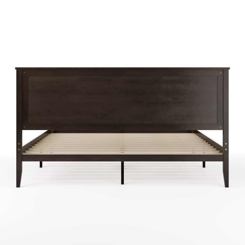 Martha Stewart Wooden Platform Bed with Headboard and Footboard