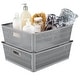 preview thumbnail 11 of 44, Simplify 4 Pack Slide 2 Stack It Storage Tote Baskets