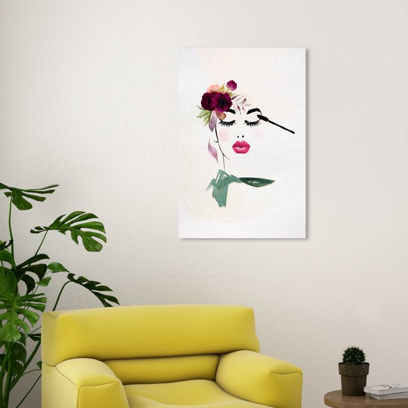 Wynwood Studio Fashion and Glam Ava's Dream White and Glam Wall Art Canvas Print - 30 x 20