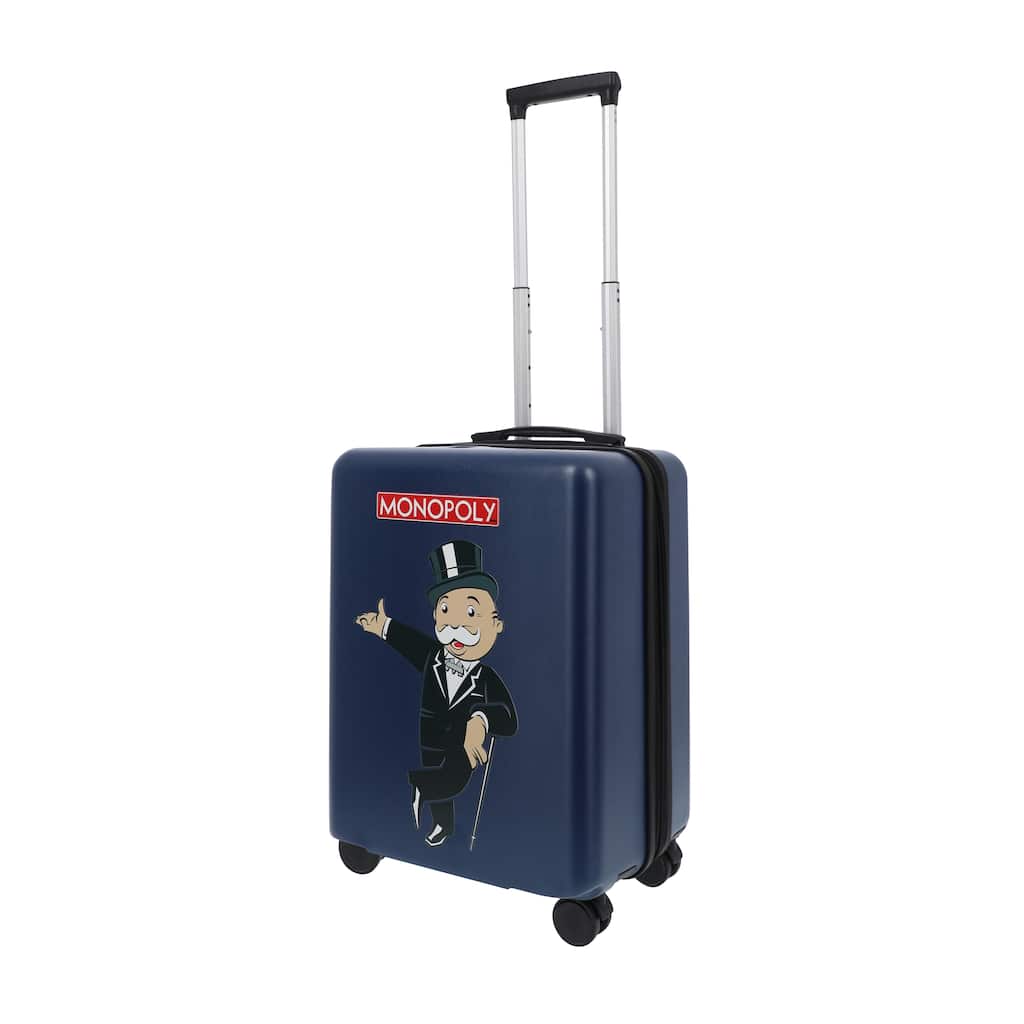 Hasbro Monopoly Ful 22.5" carry-on luggage
