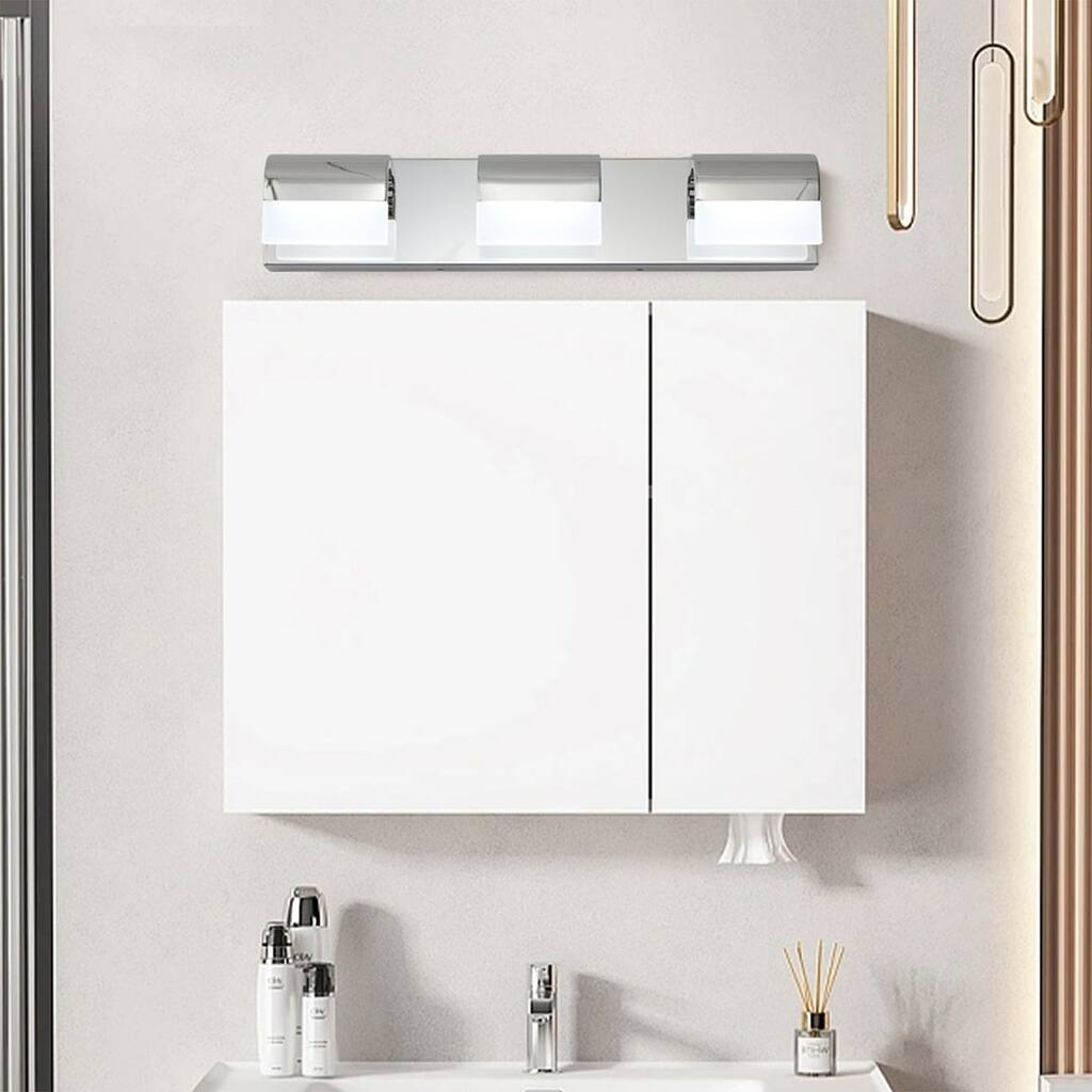 Modern Vanity Lighting Fixtures 3/4/5-Light LED Bathroom Vanity Lights Over Mirror Wall Sconce for Bathroom