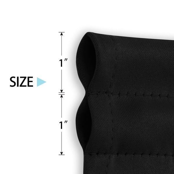 dimension image slide 9 of 13, Deconovo French Door Curtain with Rod Pocket and Tieback 1 Panel