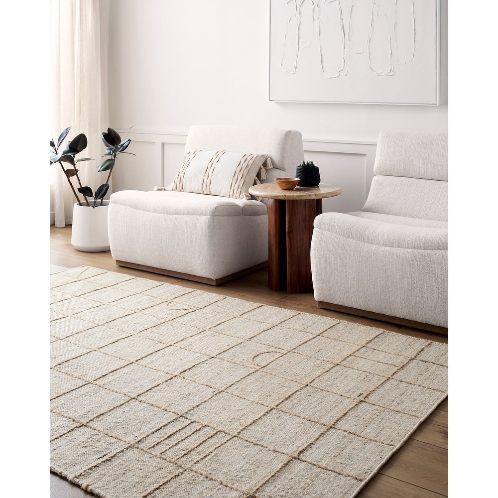 Livabliss Transitional Marcela Checkered Area Rug