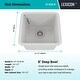 preview thumbnail 33 of 35, Lexicon Drop-In Quartz 16 Inch Single Bowl Kitchen Sink Kit
