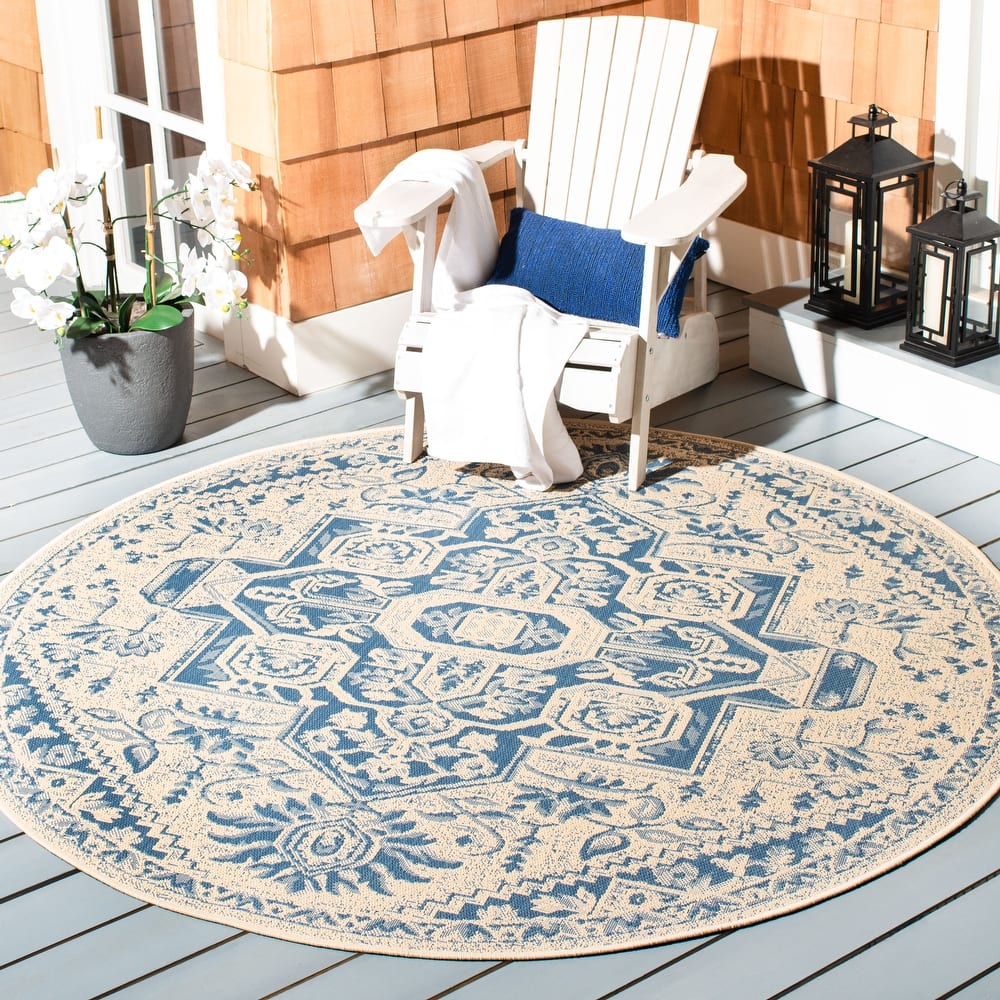 SAFAVIEH Beach House Caoimhe Indoor/ Outdoor Patio Backyard Rug
