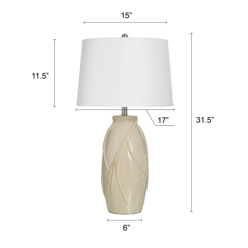 StyleCraft Starlite Ceramic Table Lamp