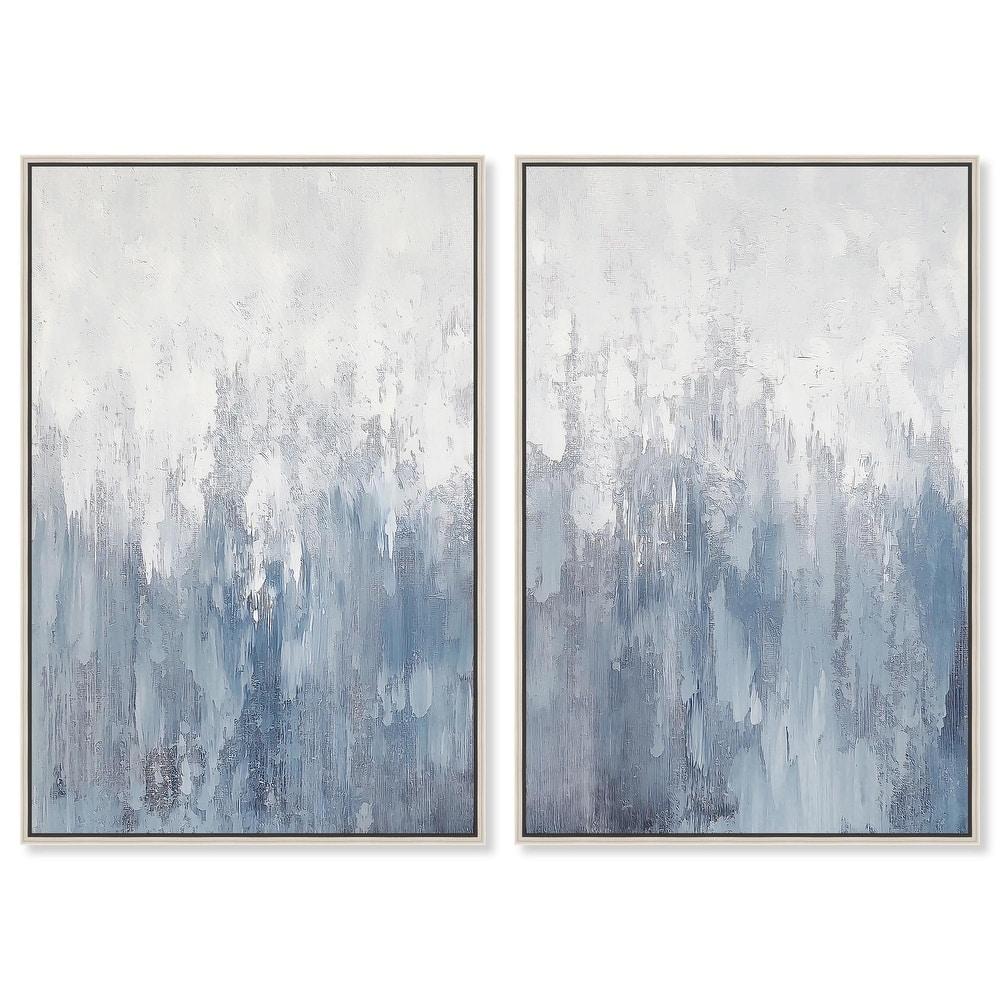 Frosted Glass Canvas Set of 2 by Art Remedy