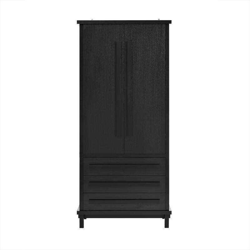 Farmhouse 70" Tall Kitchen Pantry Cabinet,Freestanding Wooden Kitchen Cupboard with 6 Door Shelves and 3 Drawers